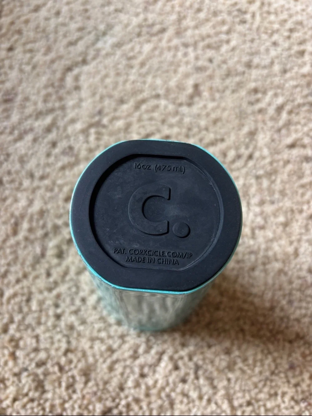 CORKCICLE 16 oz Tumbler Teal Aqua Sparkle - Picture 5 of 6